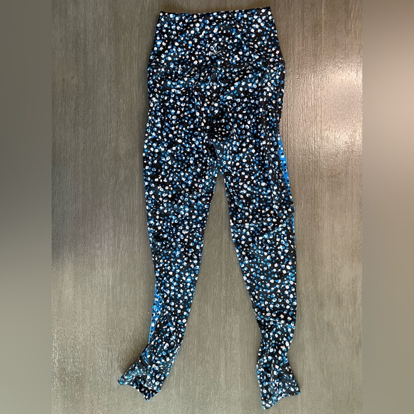 Beyond Yoga Droplets Midi Leggings Black Blue S - Picture 4 of 11